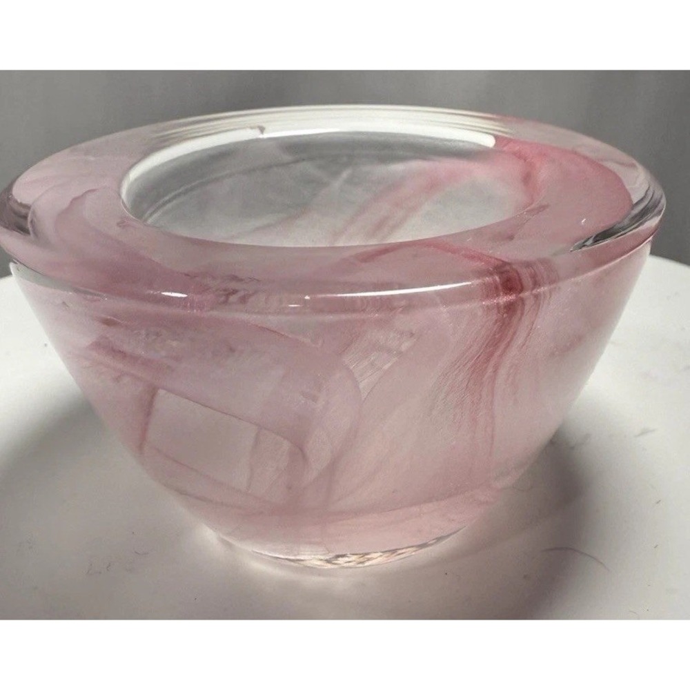 PartyLite Indulgences Awakening Swirl Glass‎ Votive Tealight Holder Set 6 EUC - Picture 8 of 16